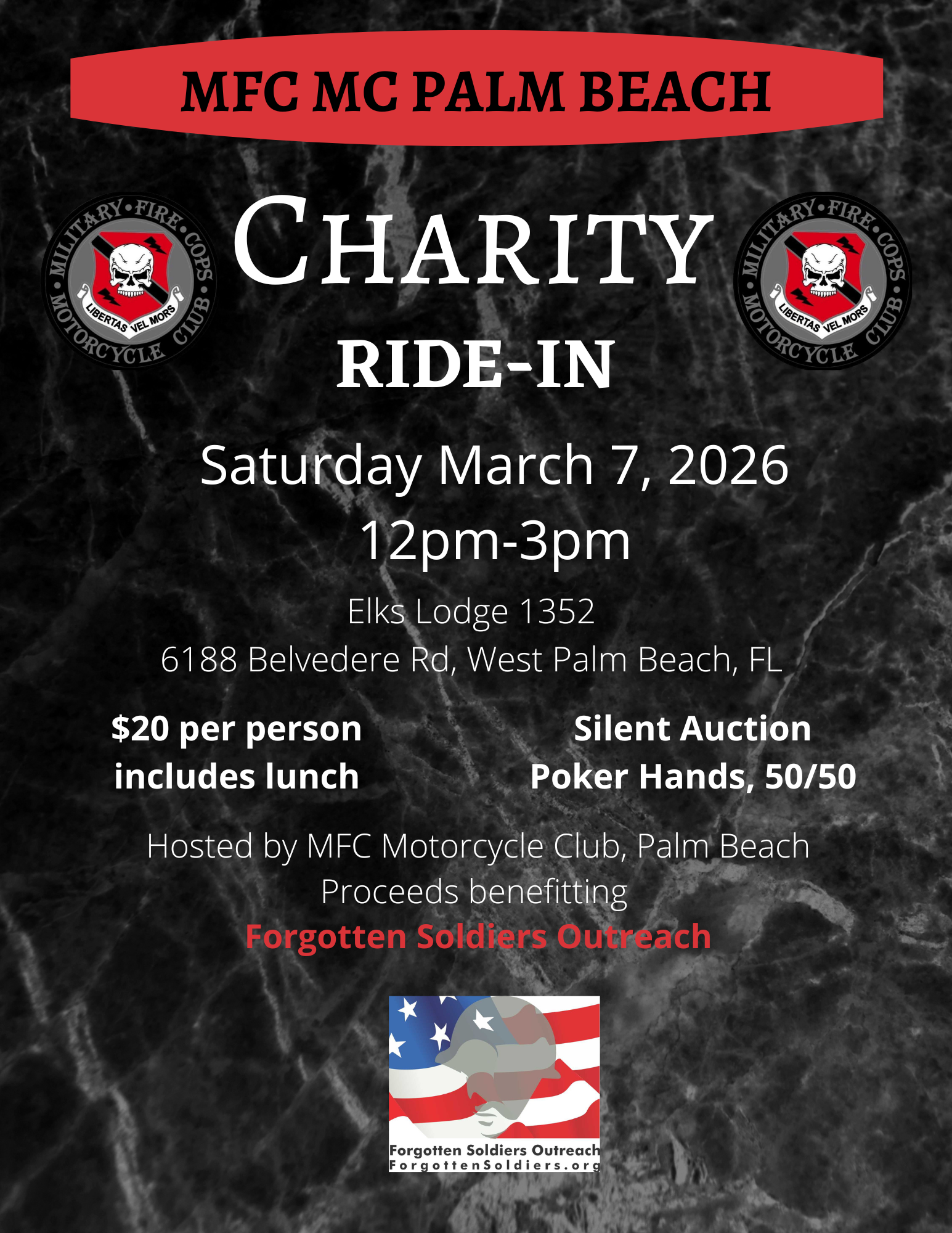 MFC MC Palm Beach Charity Ride-In benefiting FSO