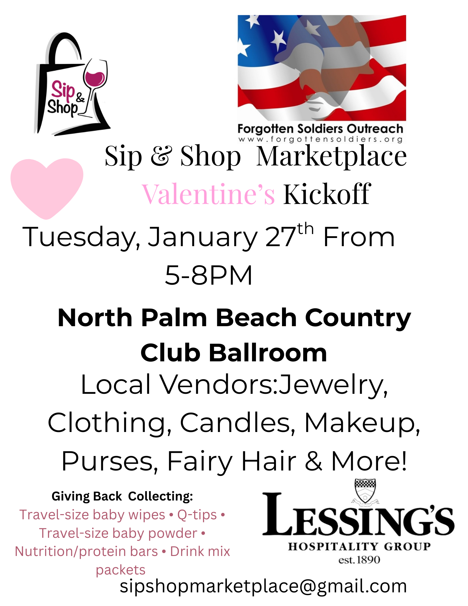 SIP & SHOP MARKETPLACE VALENTINE'S KICKOFF