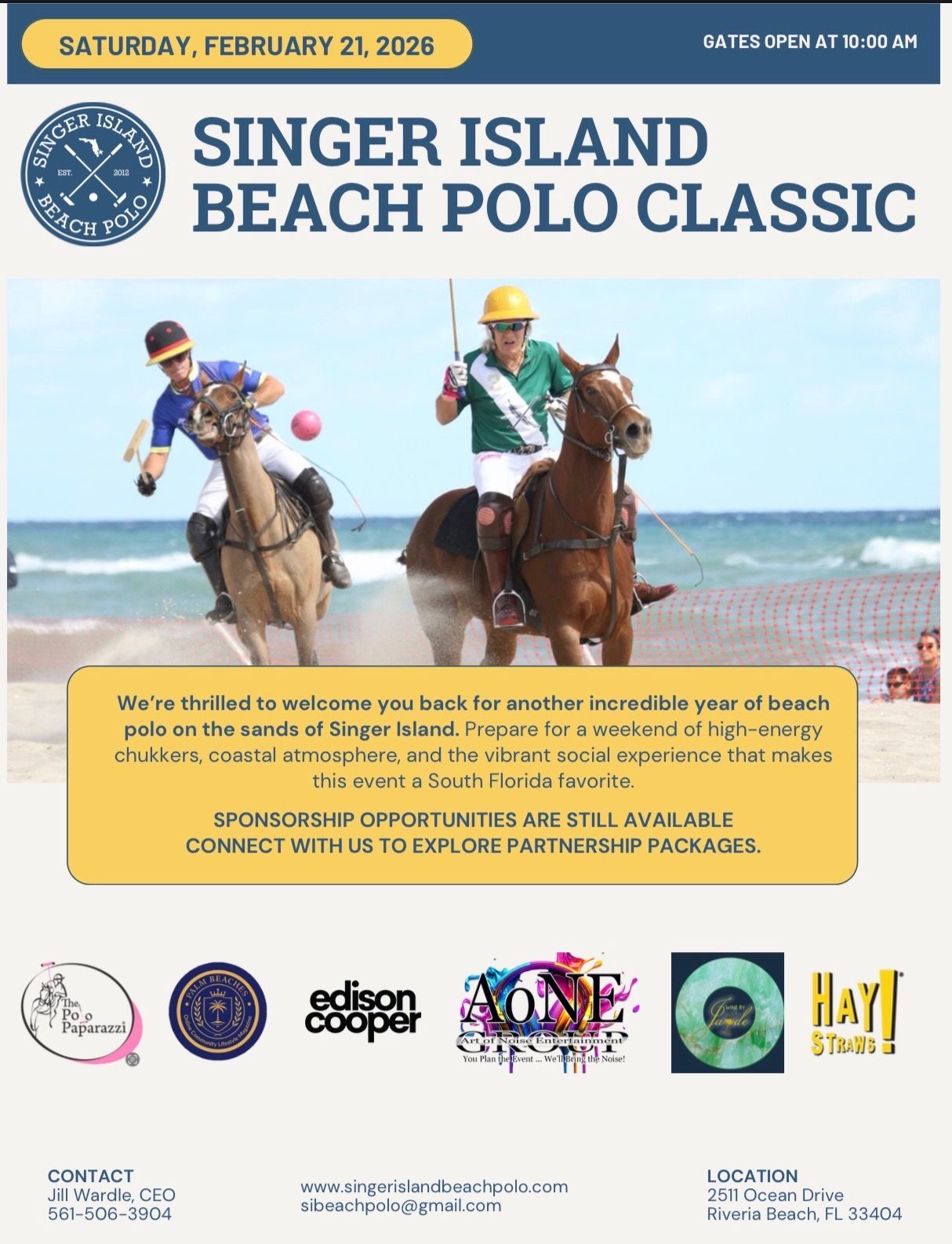 SINGER ISLAND BEACH POLO - VISIT FSO AND WRITE A LETTER TO OUR TROOPS